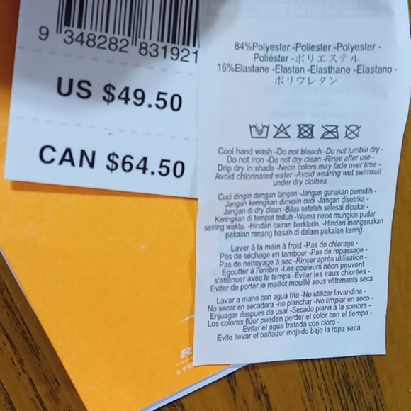 RIP CURL Womens Bikini TOP SMALL REVERSIBLE  Cruisewear Beach NEW Swim Resort - Picture 4 of 4